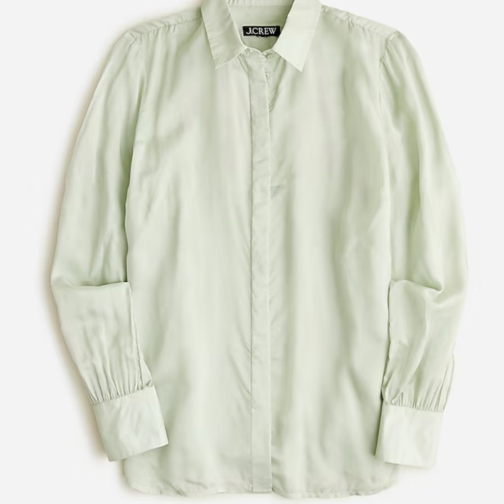 Jcrew Button-up shirt in sheer organza, 00, NWT
